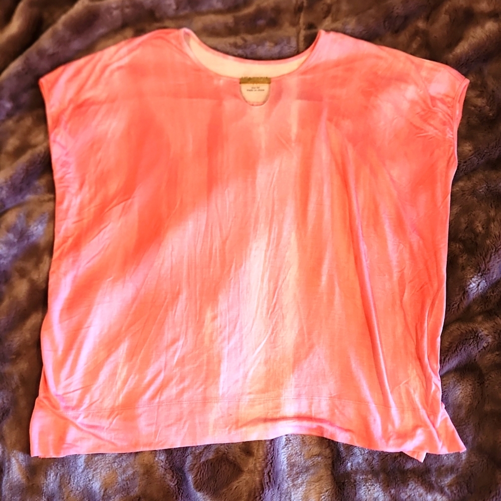 A pink blouse.